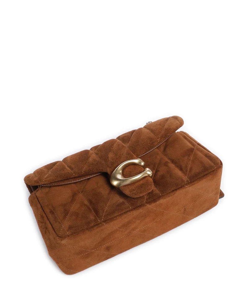 Coach Tabby Quilted Suede 20 Schultertasche warm brown