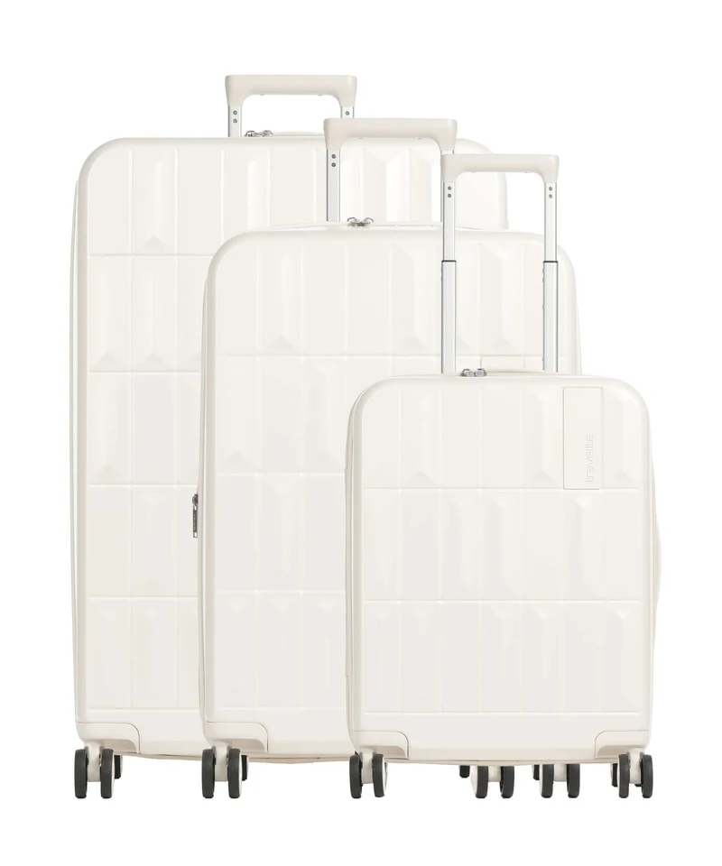 Travelite Panello 4-Rollen Trolley Set ivory
