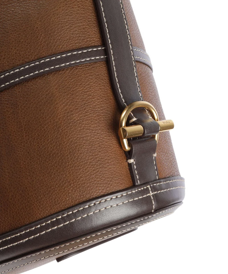 Polo Ralph Lauren Bellport Medium Bucket Handtasche luggage/cream