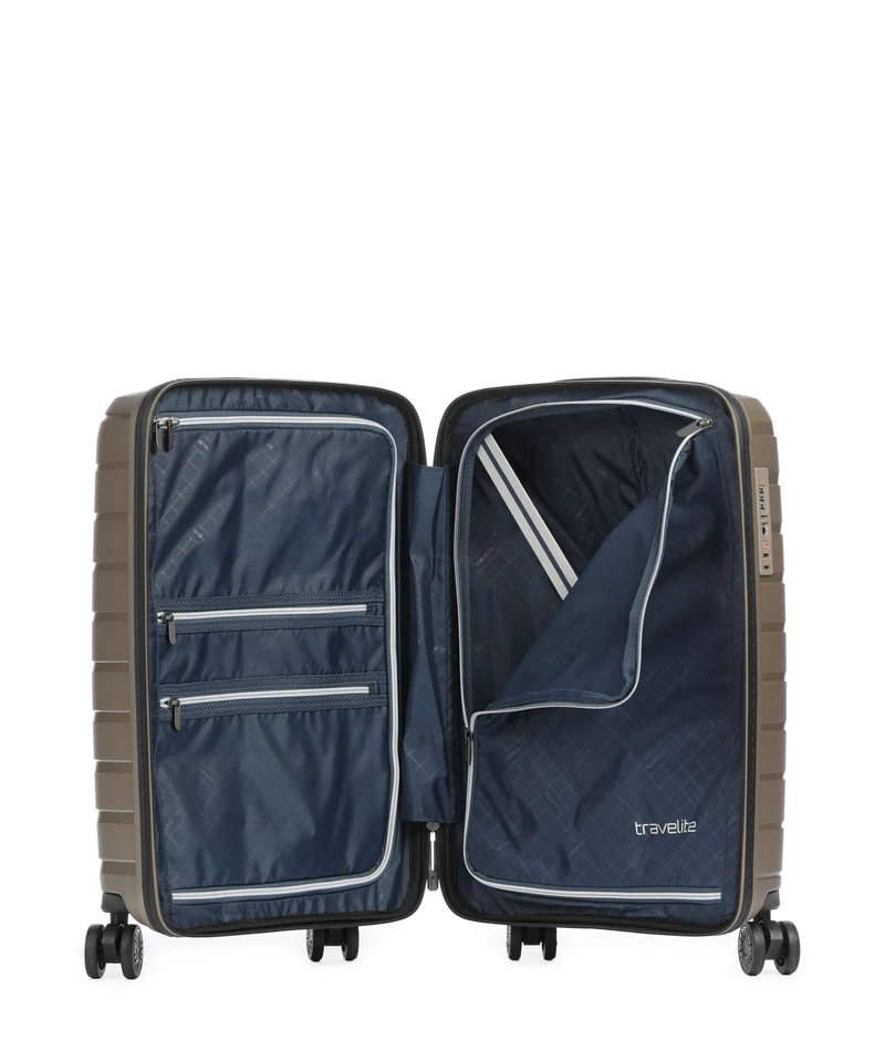Travelite Air Base 4-Rollen Trolley champagne