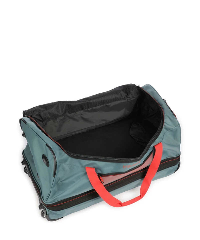 Travelite Basics Rollenreisetasche grün/orange