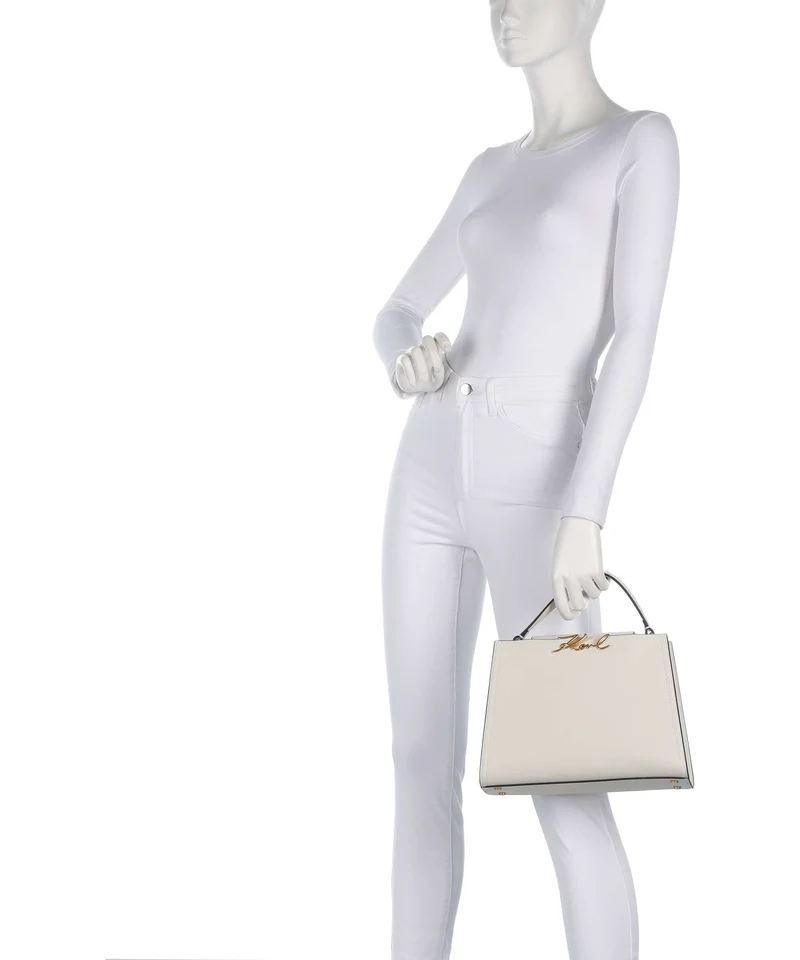Karl Lagerfeld K/Signature Medium Handtasche off white