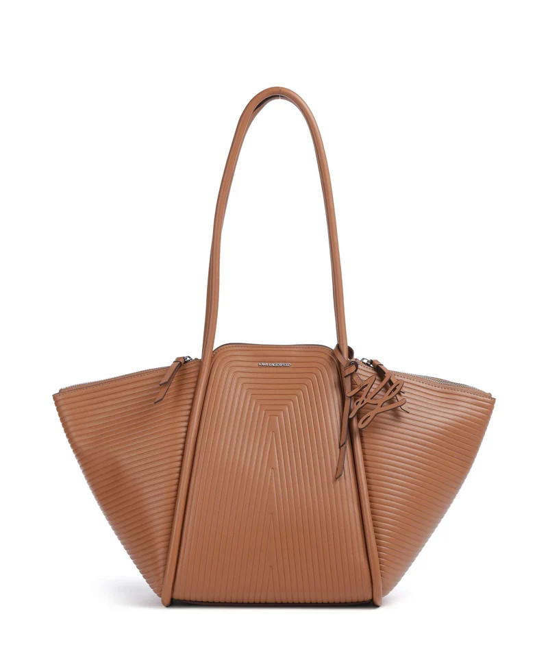 Karl Lagerfeld K/Wellen Medium Shopper dark tan
