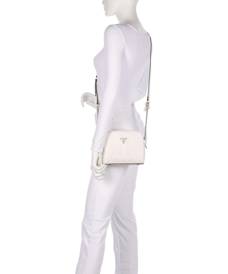Guess Aldina G-Shine Umhängetasche offwhite