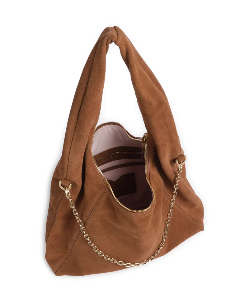Les Visionnaires Jade Cozy Chain Beuteltasche cognac