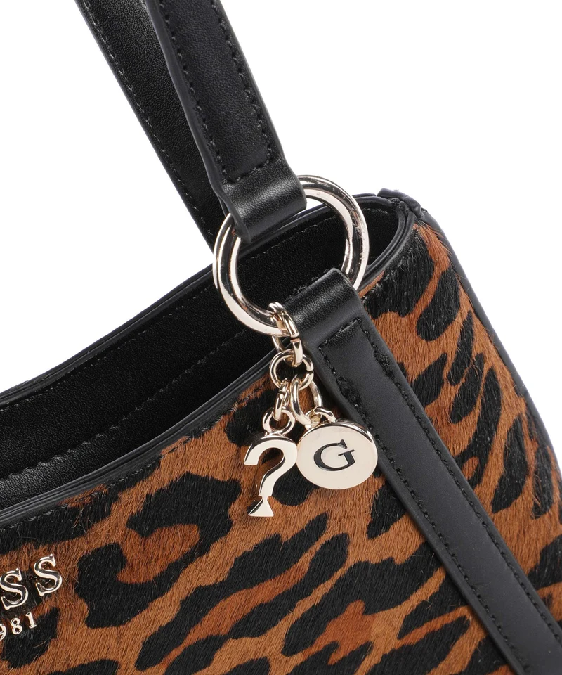 Guess Domitilla Schultertasche leopard