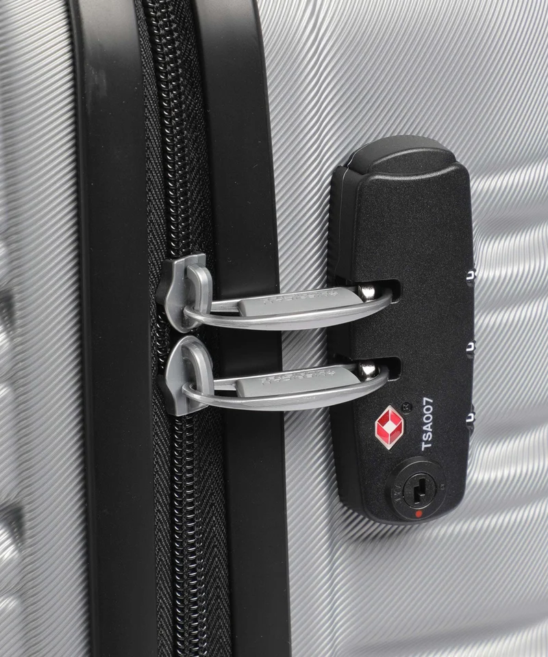 American Tourister Flashline 4-Rollen Trolley sky silver