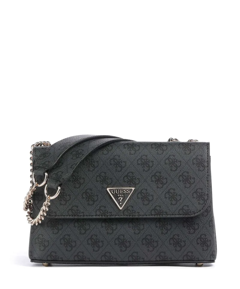 Guess Erica Schultertasche coal logo