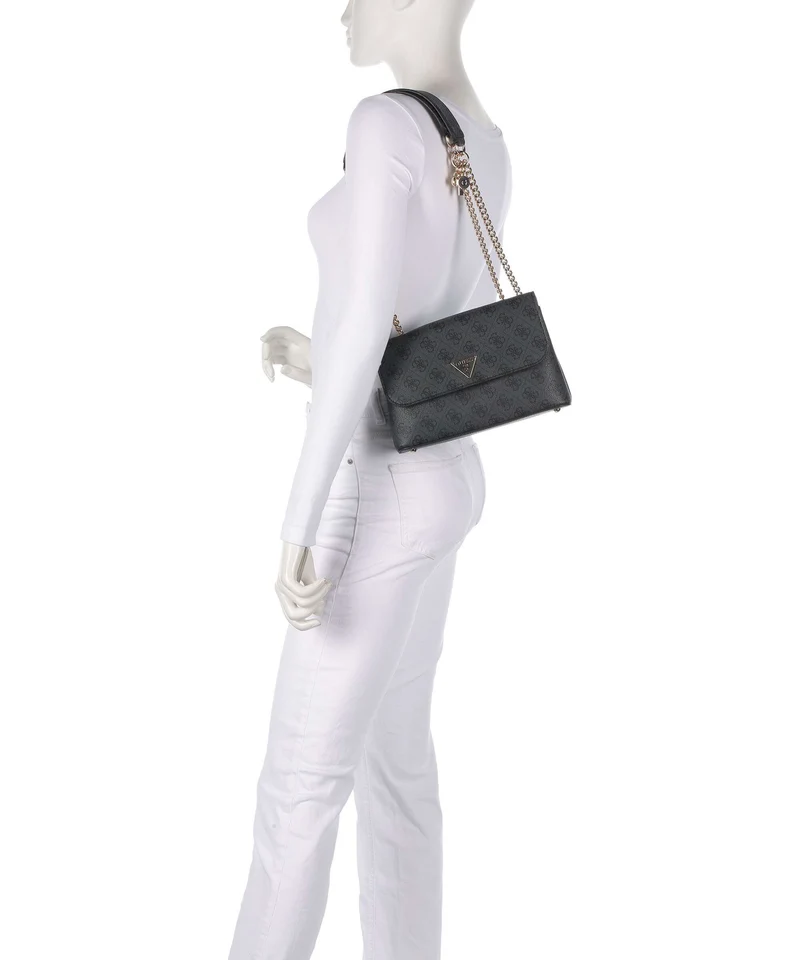 Guess Erica Schultertasche coal logo