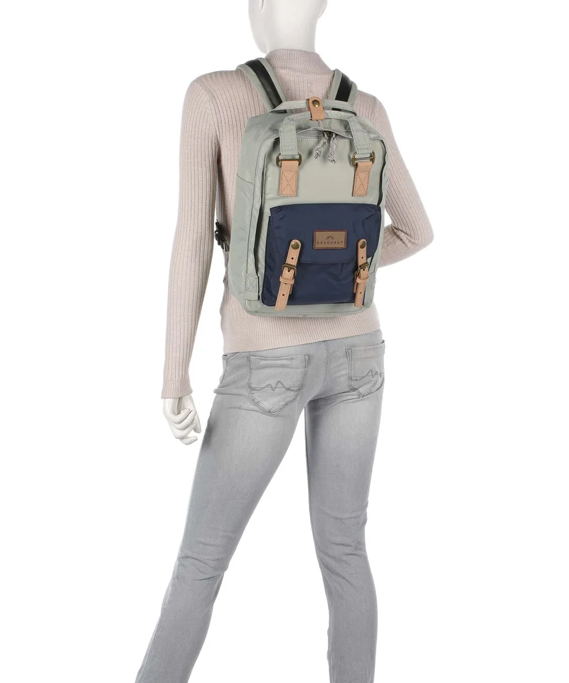 Doughnut Jungle Macaroon Rucksack light grey/navy
