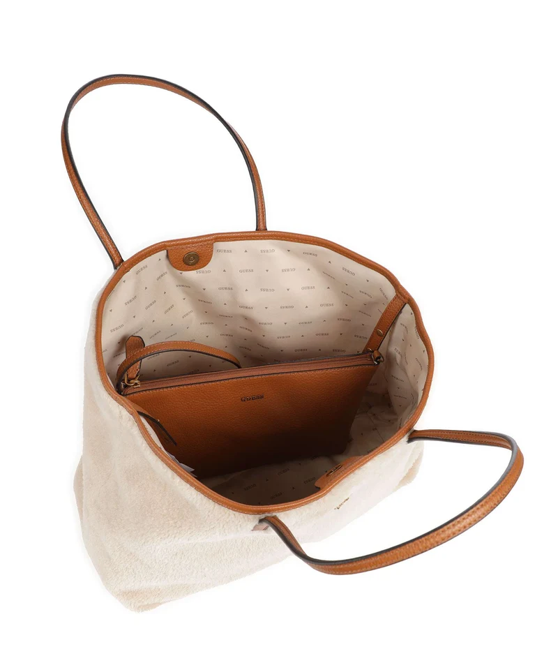 Guess Victtoria Large Shopper natural/cognac