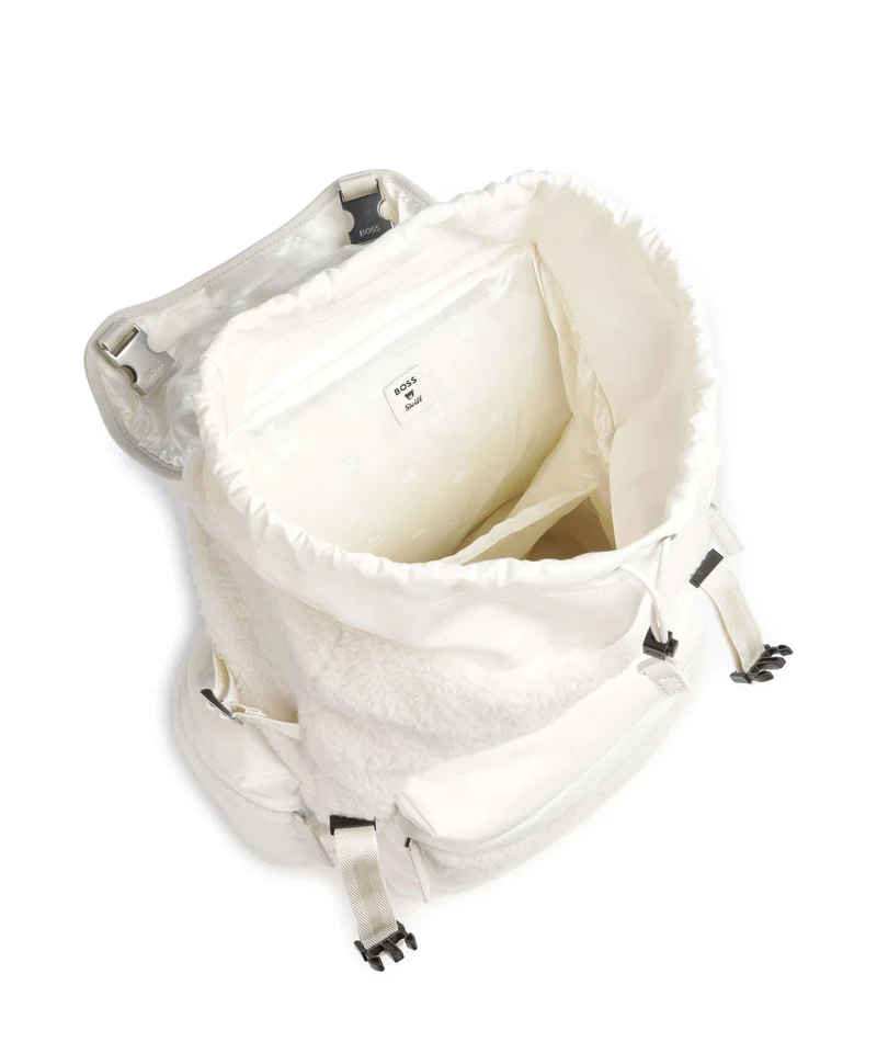 BOSS B Icon Rucksack open white