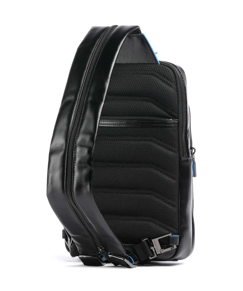 Piquadro Blue Square Slingbag nero