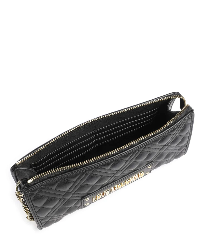 Love Moschino Quilted Schultertasche nero