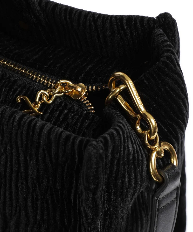 Juicy Couture Iris Crinkled Velvet L Shopper black