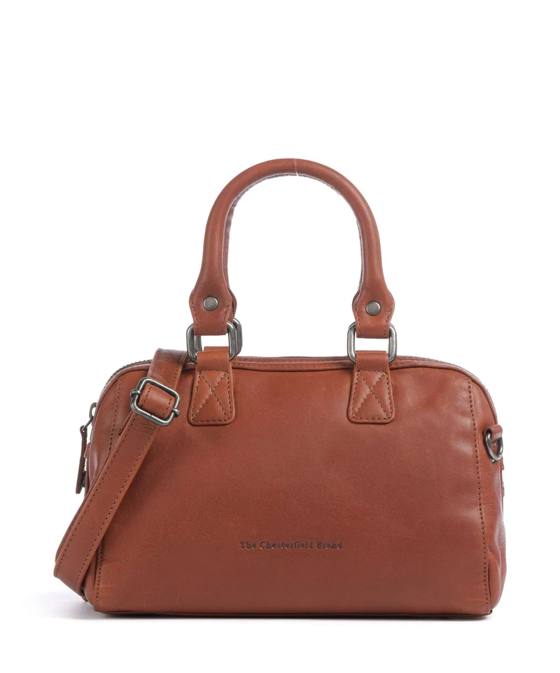 The Chesterfield Brand Wax Pull Up Cow Dalford Handtasche cognac