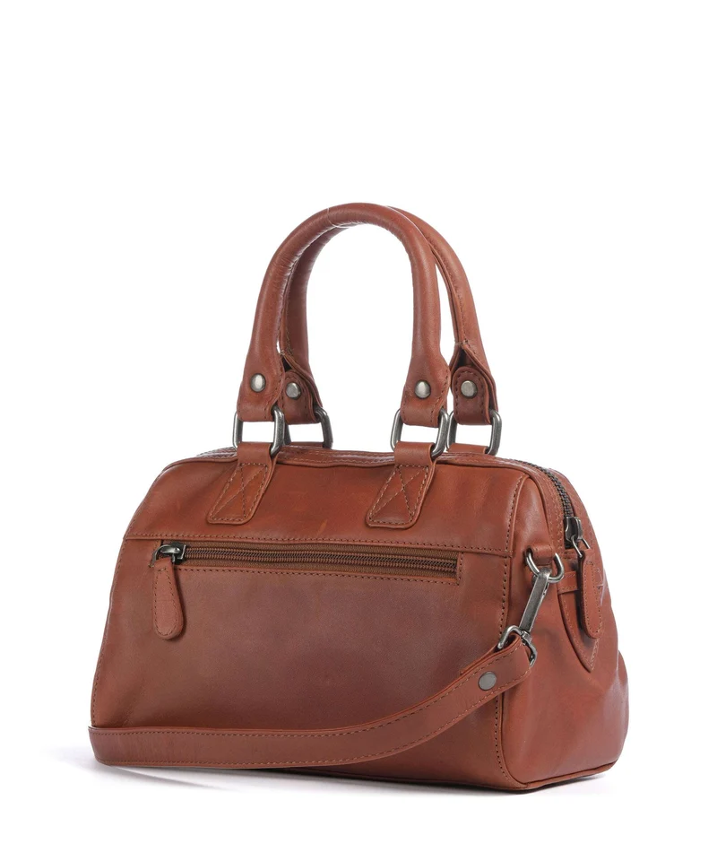 The Chesterfield Brand Wax Pull Up Cow Dalford Handtasche cognac