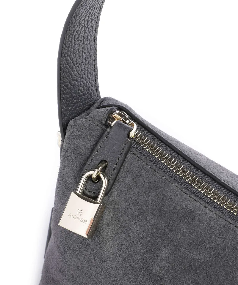 Aigner Delia S Schultertasche night grey