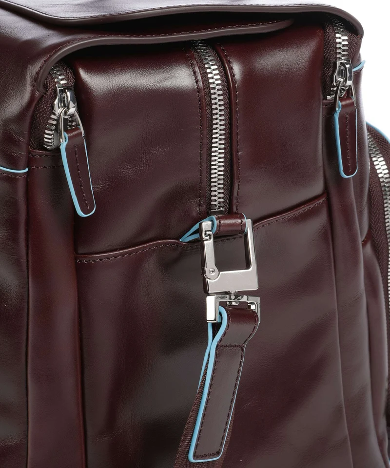Piquadro Blue Square Weekender mahogany