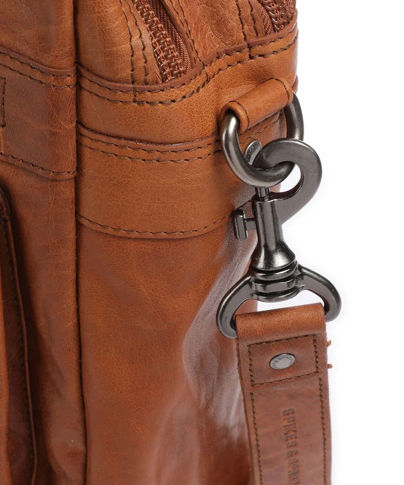 Spikes & Sparrow Bronco Aktentasche cognac
