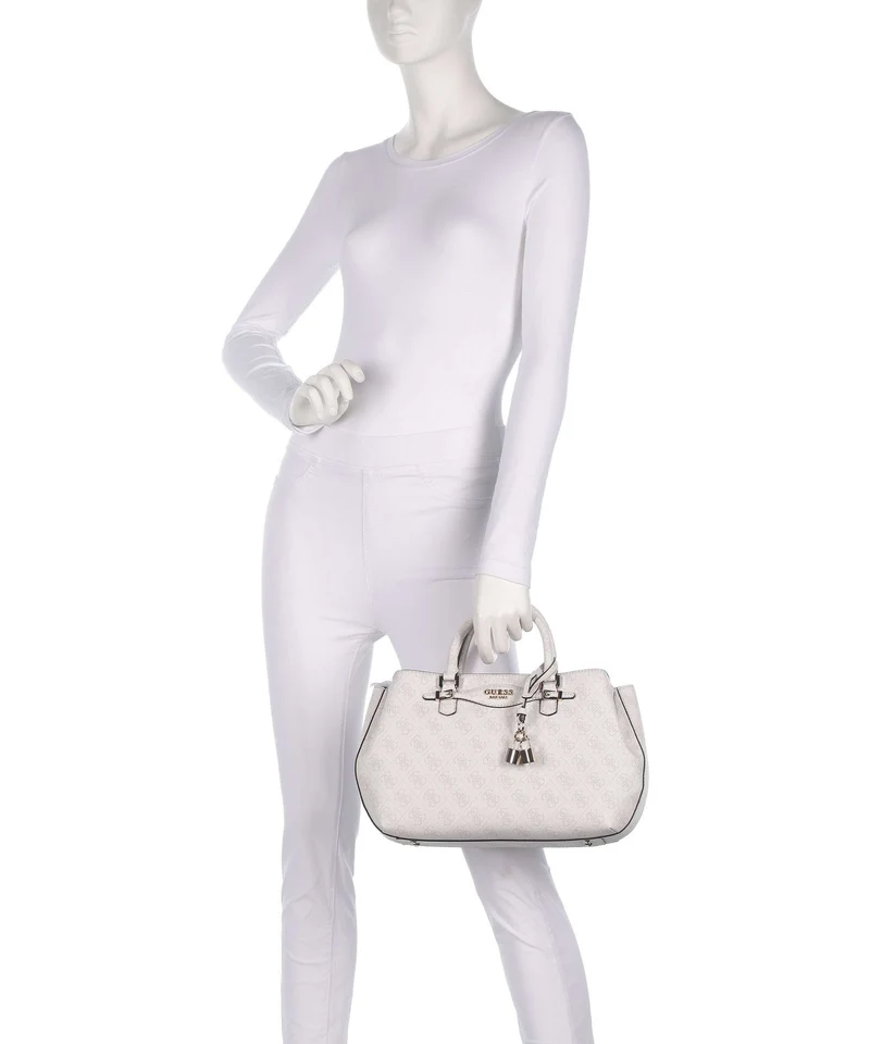 Guess Katya 4G Logo Handtasche white logo