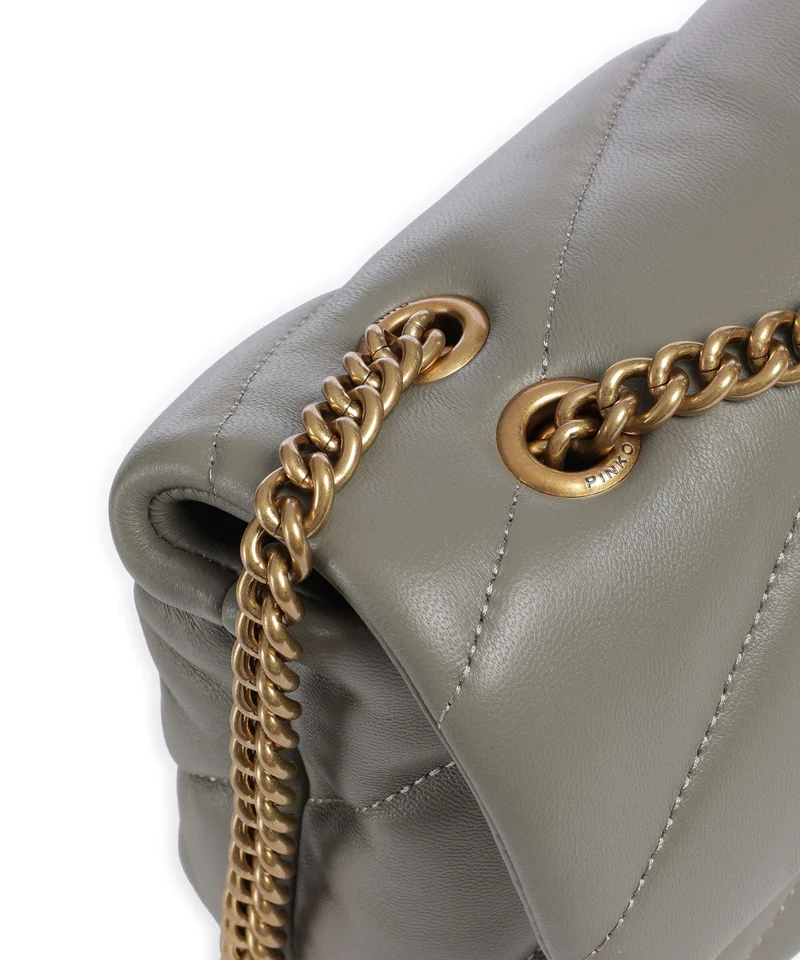 Pinko Love Puff Mini Schultertasche verde vertiver/antique gold