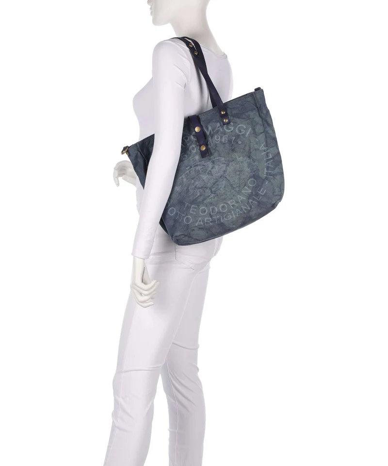 Campomaggi Shopper beige/iris ghiaccio