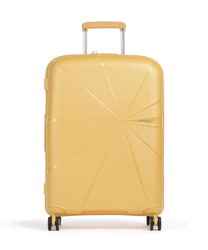 American Tourister Starvibe 4-Rollen Trolley metallic banana