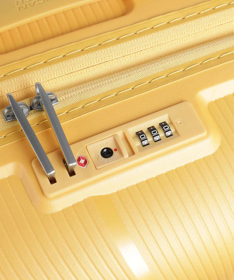American Tourister Starvibe 4-Rollen Trolley metallic banana