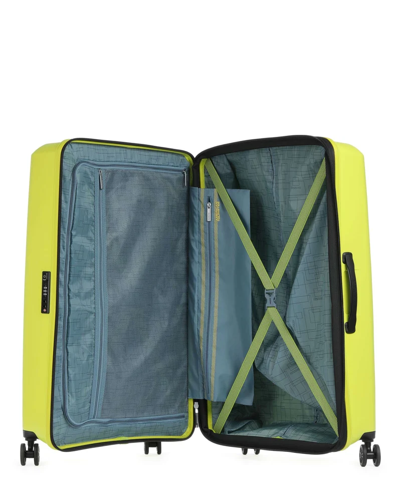 American Tourister Aerostep 4-Rollen Trolley light lime