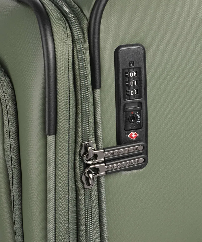 Mandarina Duck Coated 4-Rollen Trolley pine green