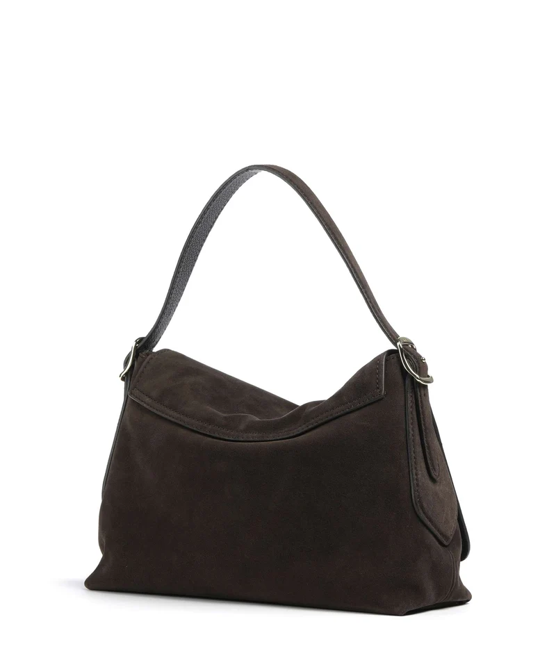 Abro Suede Carina Beuteltasche dark brown
