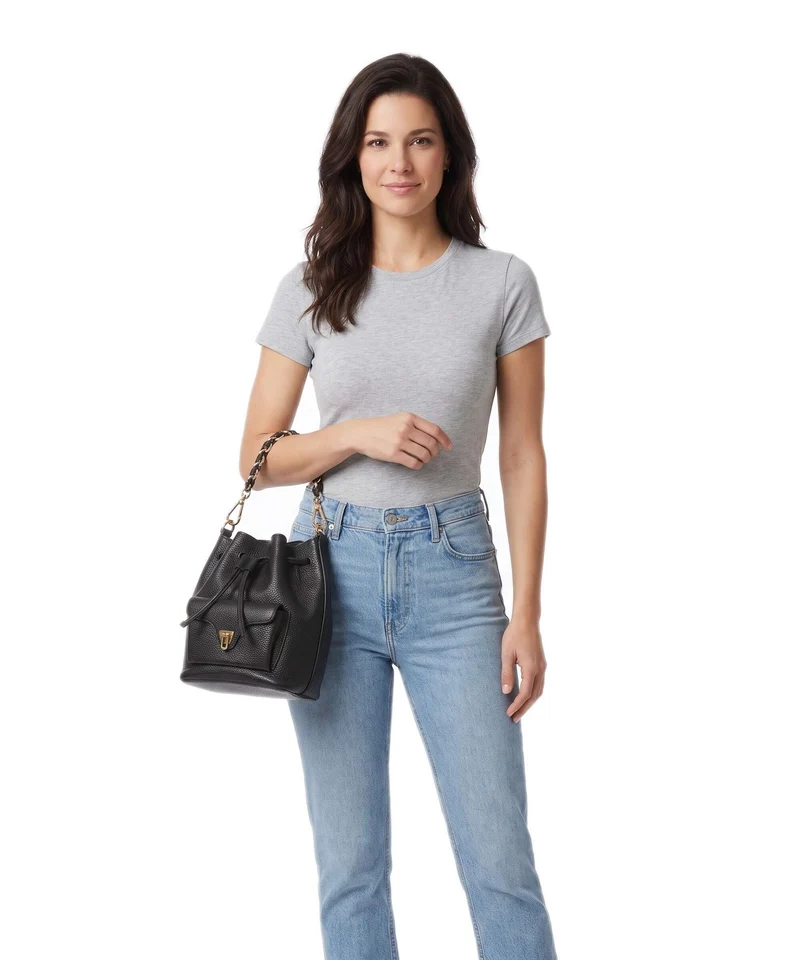 Coccinelle Beat Generation Bucket Handtasche noir