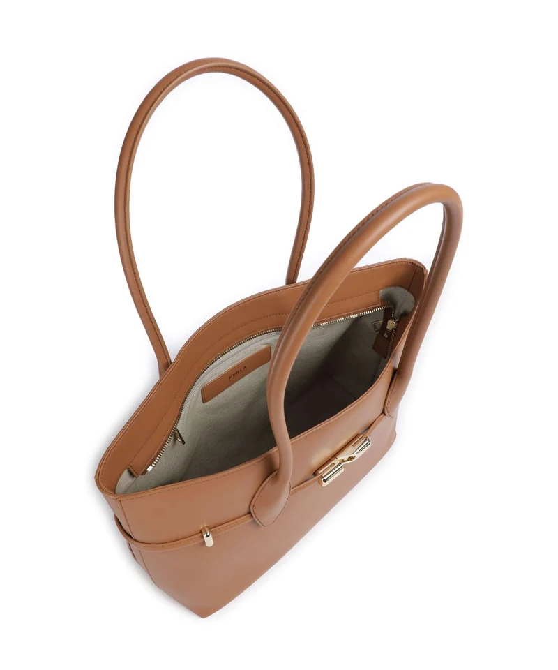 Furla Goccia L Shopper brandy