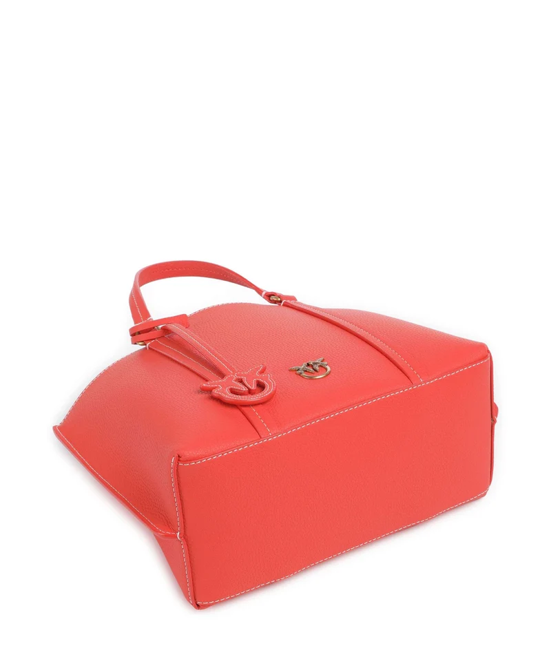 Pinko Carrie Classic Handtasche rosso mandarino/antique gold
