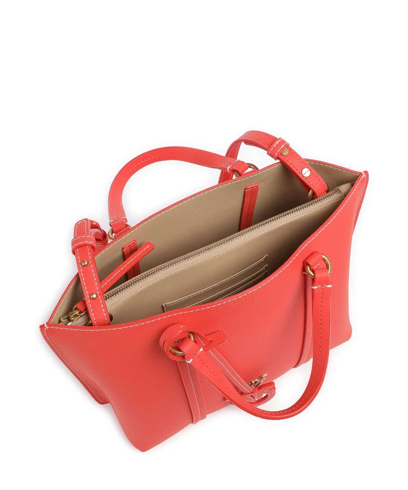 Pinko Carrie Classic Handtasche rosso mandarino/antique gold
