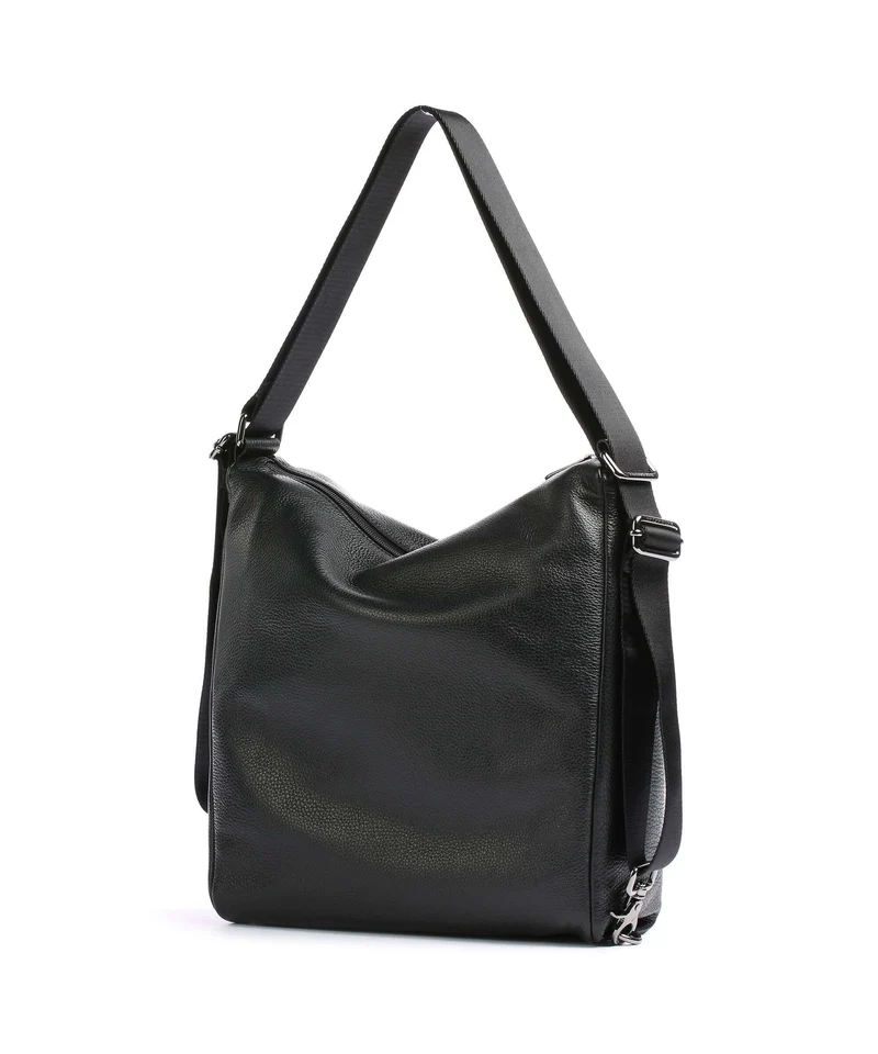 Mandarina Duck Mellow Leather Rucksack-Tasche nero