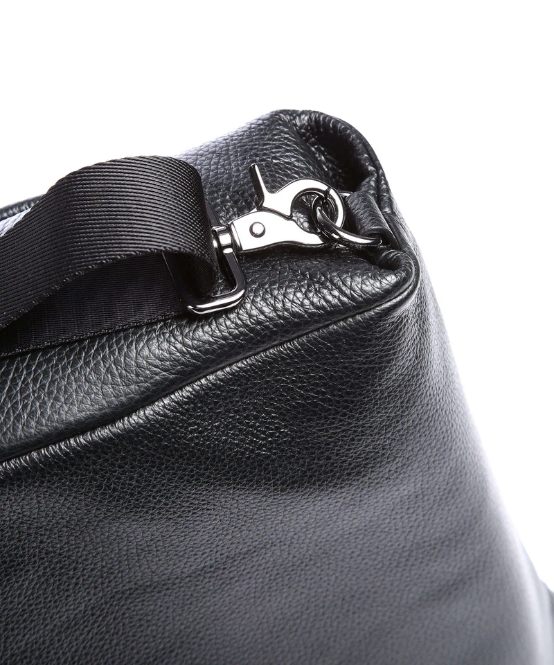 Mandarina Duck Mellow Leather Rucksack-Tasche nero