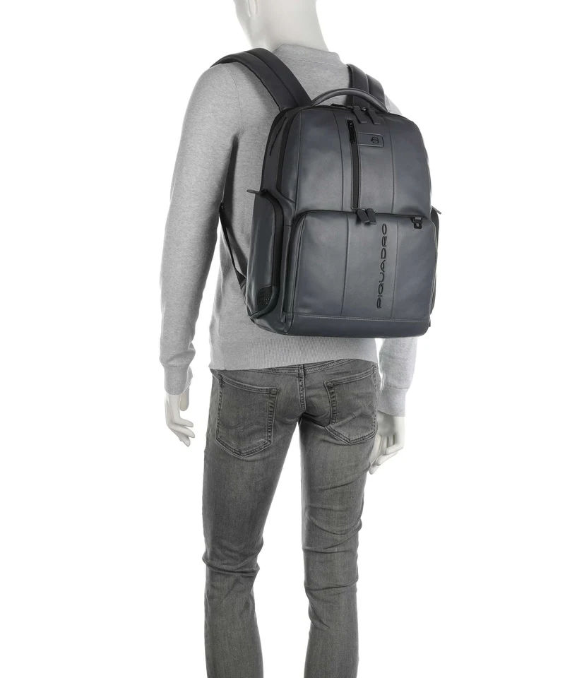 Piquadro Urban LED Laptop-Rucksack grigio