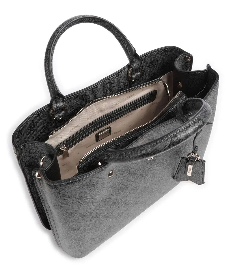 Guess Meridian Handtasche coal logo