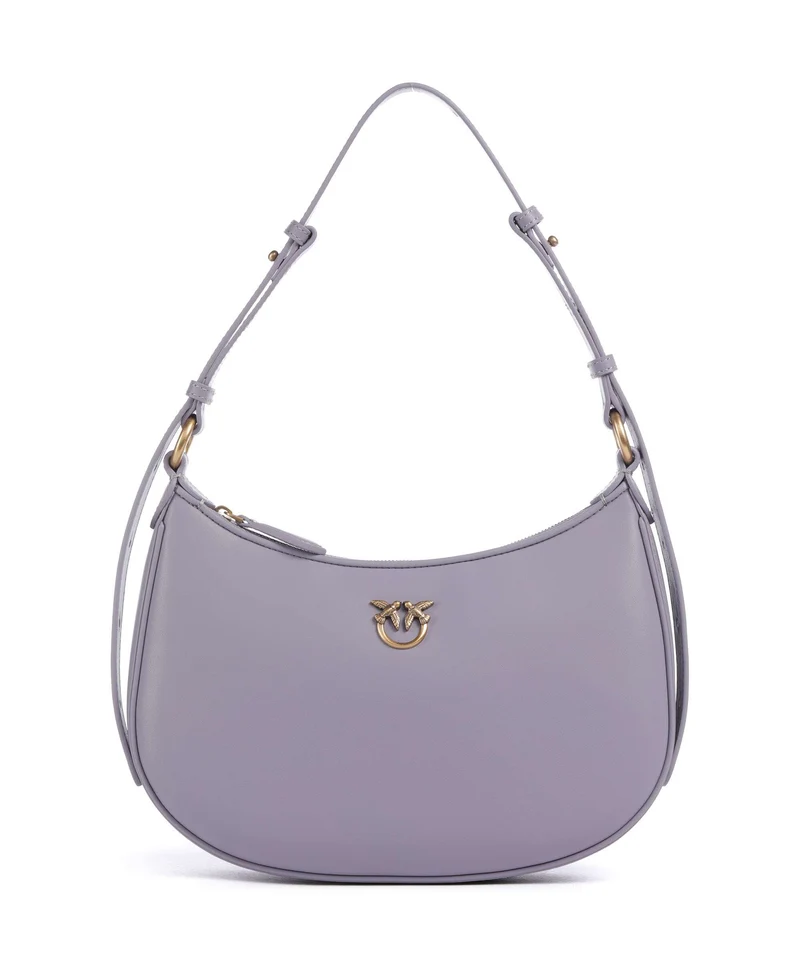 Pinko Half Moon Mini Schultertasche cenerre viola/antique gold