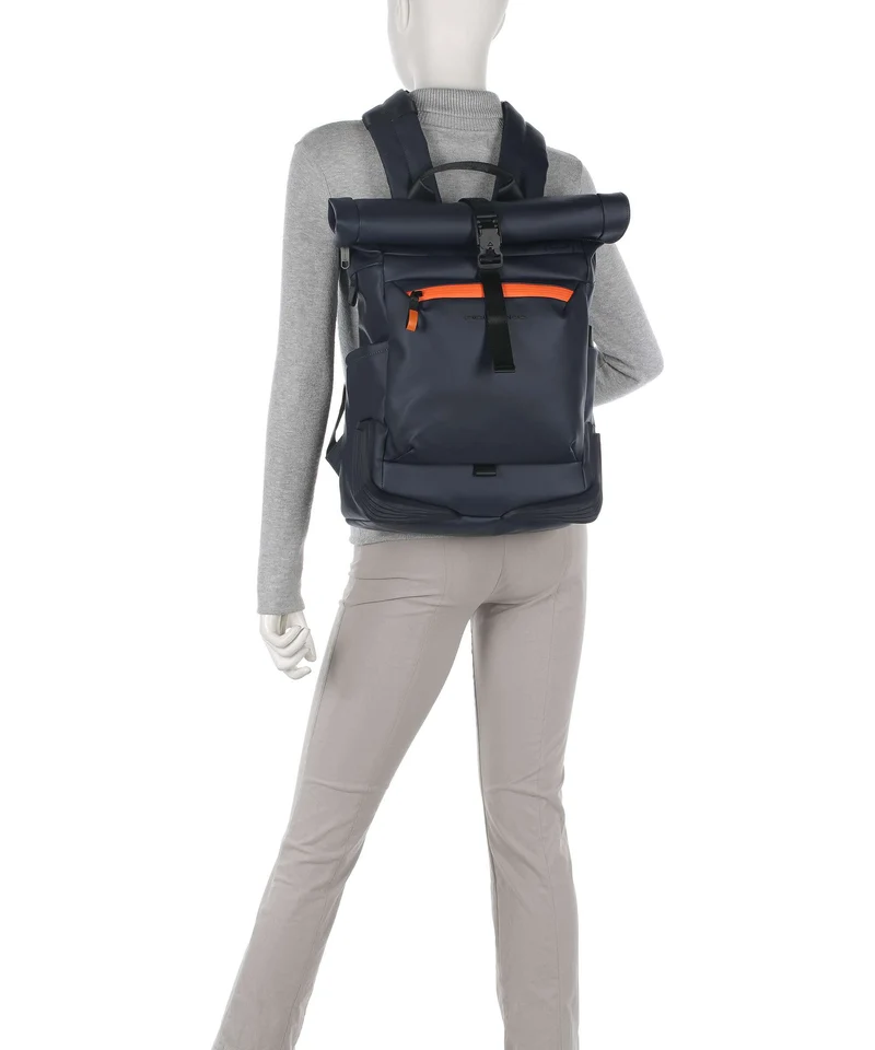 Piquadro Corner 2.0 Rolltop Rucksack blue