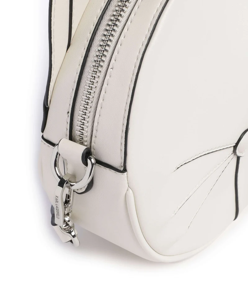 Karl Lagerfeld Ikon Chat Umhängetasche off white