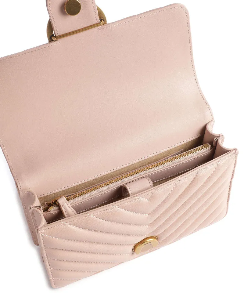 Pinko Love One Mini Schultertasche cipria/antique gold