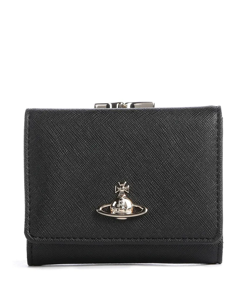 Vivienne Westwood Frame Saffiano Small Geldbörse black