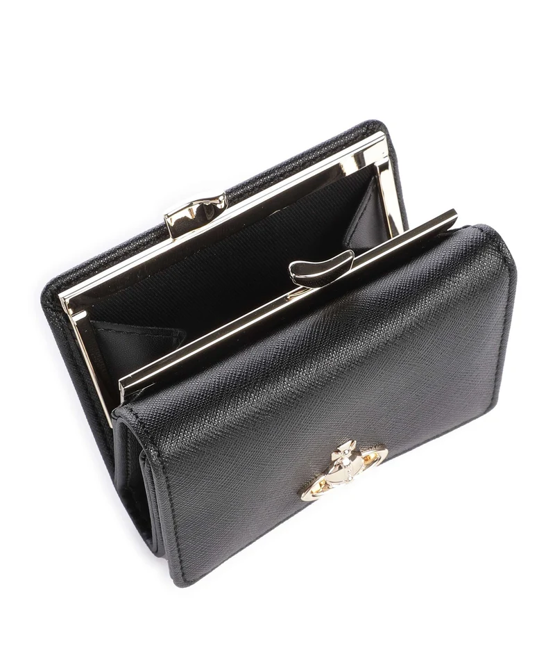 Vivienne Westwood Frame Saffiano Small Geldbörse black