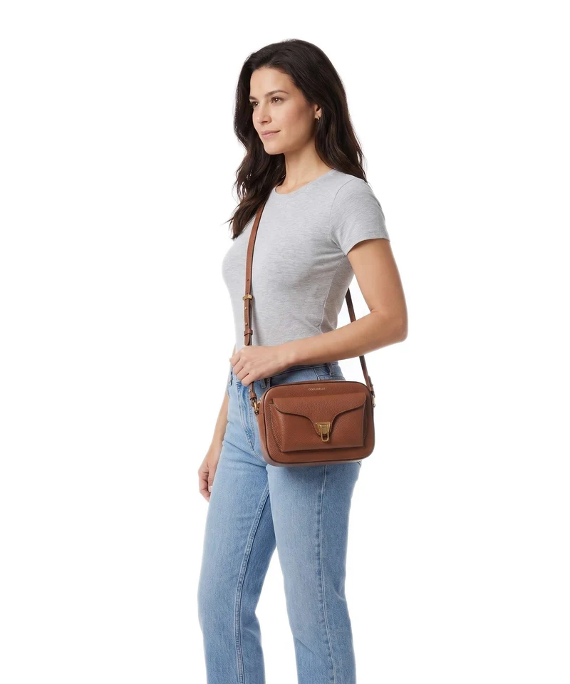Coccinelle Beat Soft Umhängetasche cognac