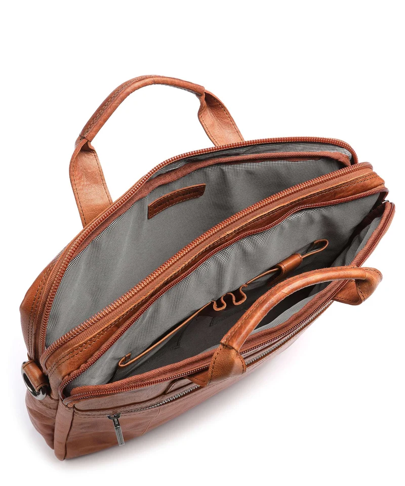 Spikes & Sparrow Bronco Aktentasche brandy