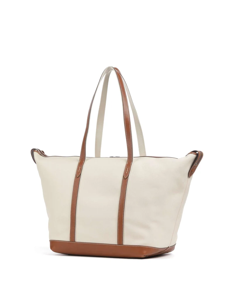 Polo Ralph Lauren Canvas Large Shopper ecru/cuoio