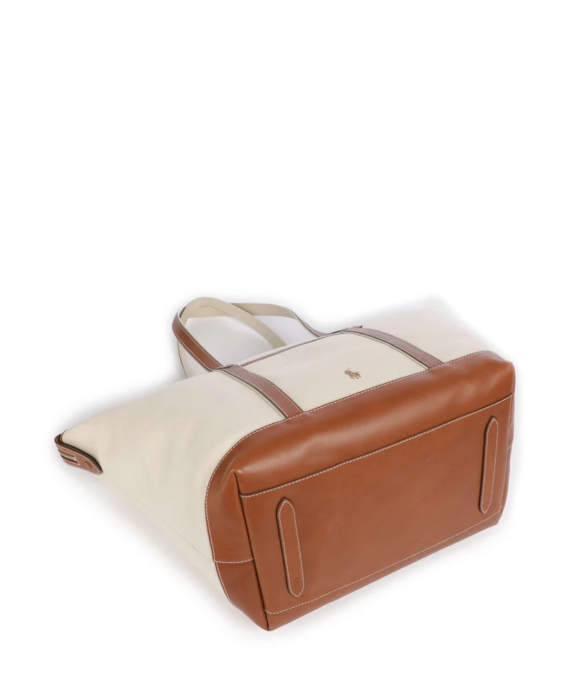 Polo Ralph Lauren Canvas Large Shopper ecru/cuoio